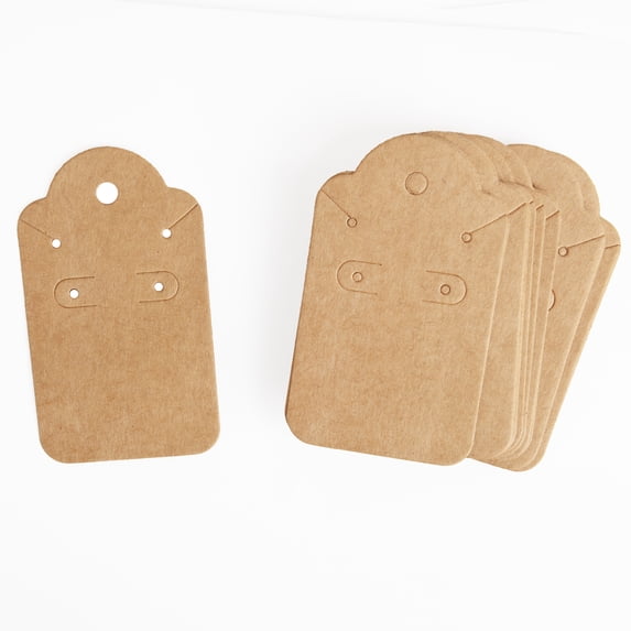 Cousin DIY Brown Craft Earring/Necklace Display Cards, 1.75x3 in, 50 Piece, Paper - Model 69995789