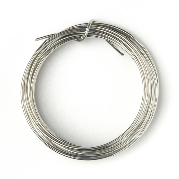 Cousin DIY Coated Copper Wire, Silver Finish, 16 Gauge, 9 ft Roll