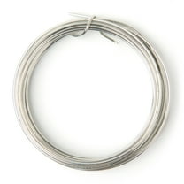 Cousin DIY Coated Copper Wire, Silver Finish, 18 Ga, 14 ft Roll