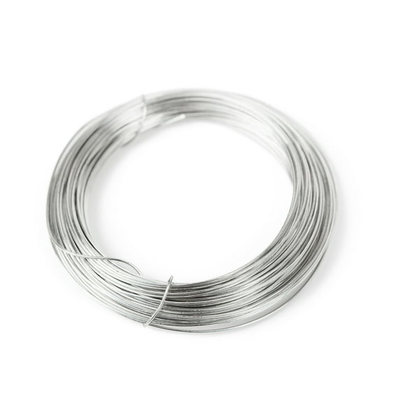 Cousin DIY Coated Copper Wire, Silver Finish, 22 Gauge, 32 ft Roll