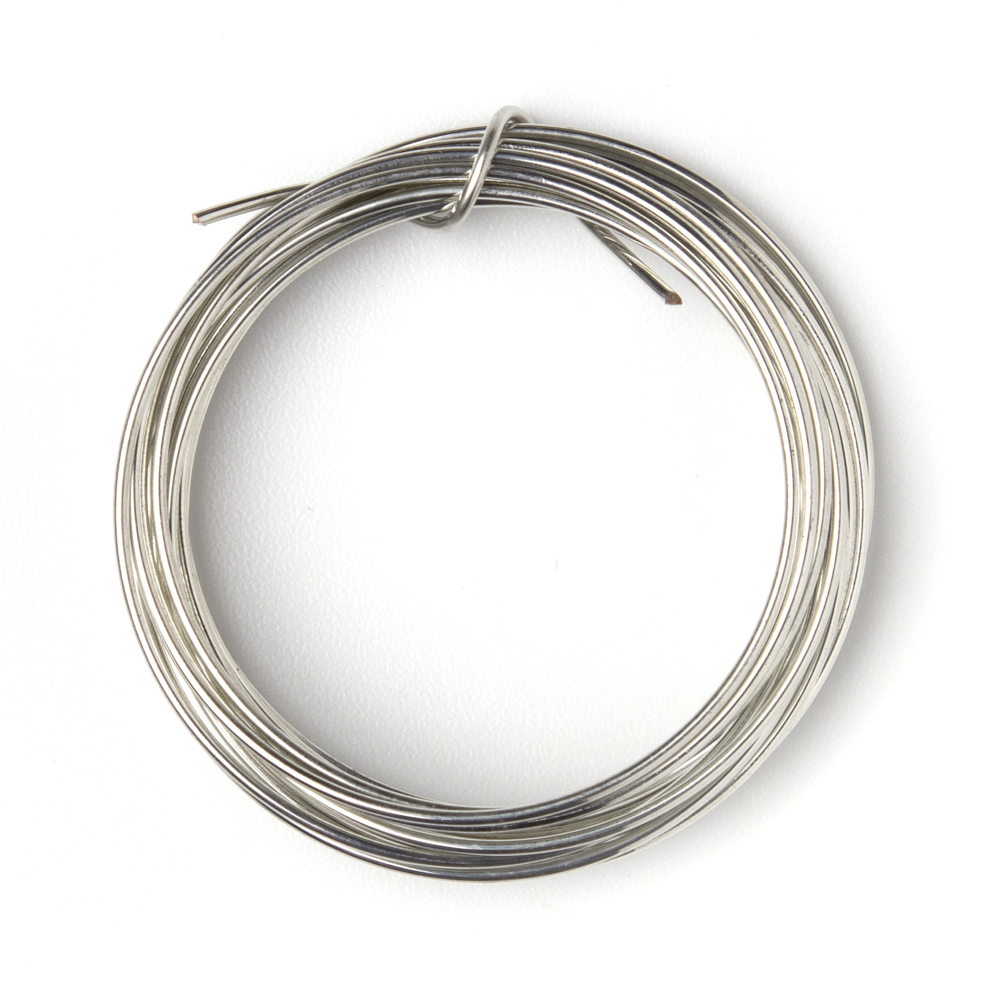 Beadalon 22-Gauge Tarnish Resistant Silver Plate Round Wire, 1/4-Pound