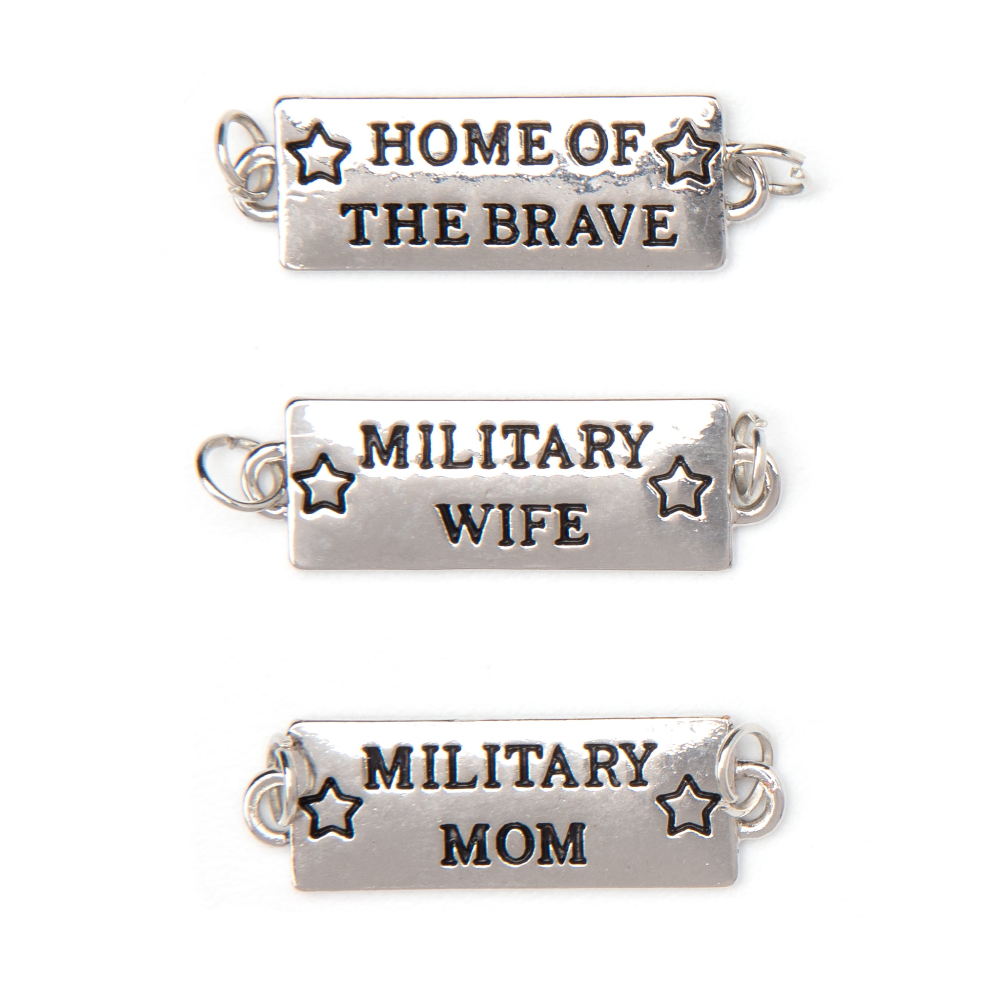Silver Charm Military Charms For Pandora Bracelets American Pie