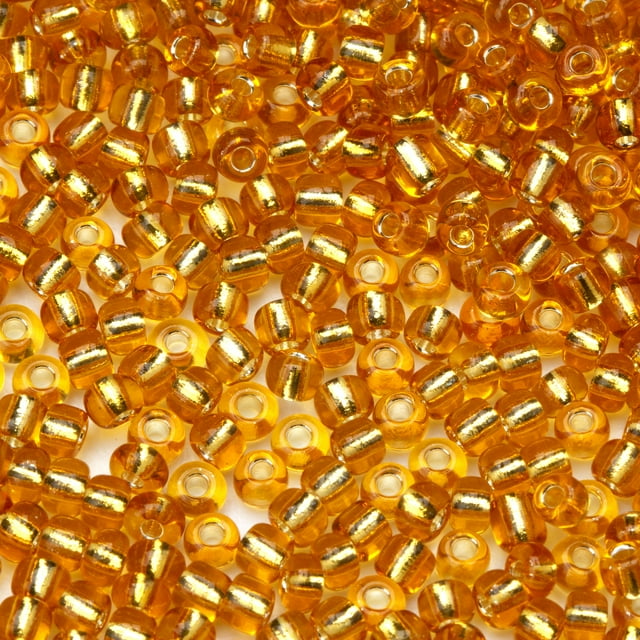 Cousin DIY Glass EBeads, 100g Bulk Pack, 6/0, Gold, 1000+ Pieces