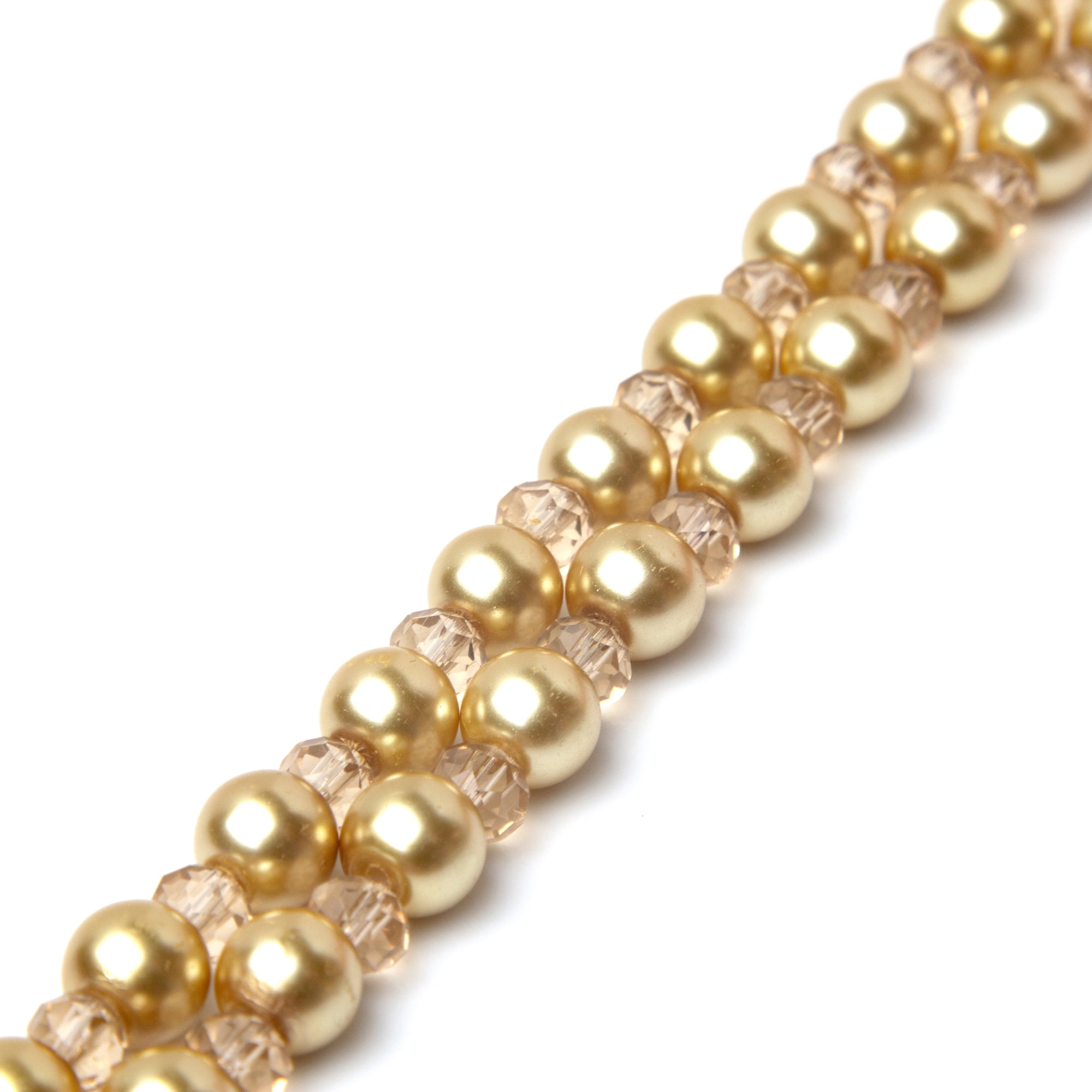 Cousin DIY Glass Pearl StrandTan