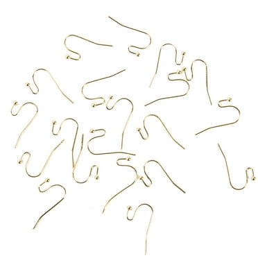Cousin DIY Gold Ball Hook Metal Ear Wire Bulk Pack, Jewelry Findings, 120Pc.