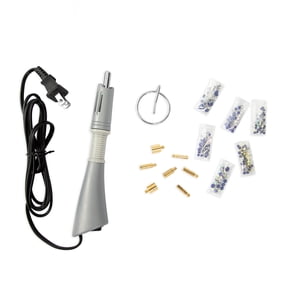 Cousin DIY Hot Fix Tool with 7 Tips - 240 Crystal Pieces for Fabric, Leather, Paper Crafting
