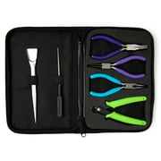 Cousin DIY 6-Piece Jewelry Making Tool Set with Black Storage Case   Steel Pliers & Cutters for Jewelry Making and Craft Projects