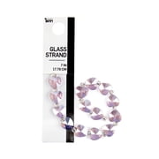 Cousin DIY Light Pink Glass Heart Bead Strand, 10 mm, 14 Piece, Adult, Model 69995926