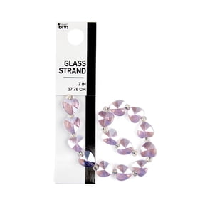 Cousin DIY Light Pink Glass Heart Bead Strand, 10 mm, 14 Piece, Adult, Model 69995926