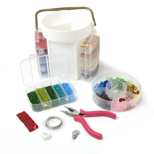 Cousin DIY Mega Tub Glass Seed Beads Jewelry Making Kit, MultiColored