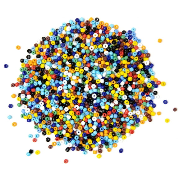 Cousin DIY Multicolor Glass E-Bead Bulk Pack, 100g, 1000 Piece, Model 65027224, Unisex for Adults
