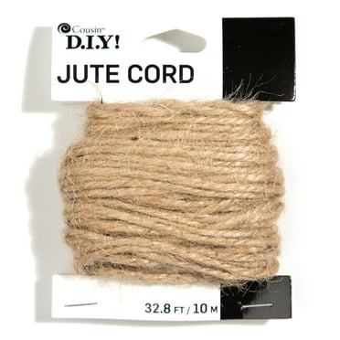 Cousin DIY Natural Jute Twine, Light Brown, 32.8 ft Roll