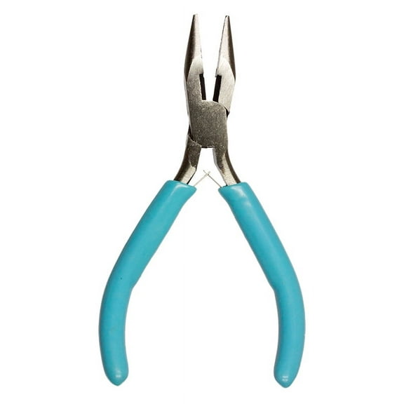 Cousin DIY Needle-Nosed Pliers for Beading and Crafts, Blue Handle