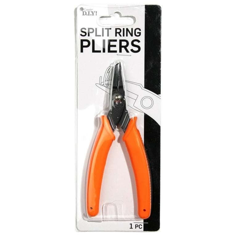 Cousin DIY Orange Split Ring Pliers, Weight: 0.2 lb, Black and