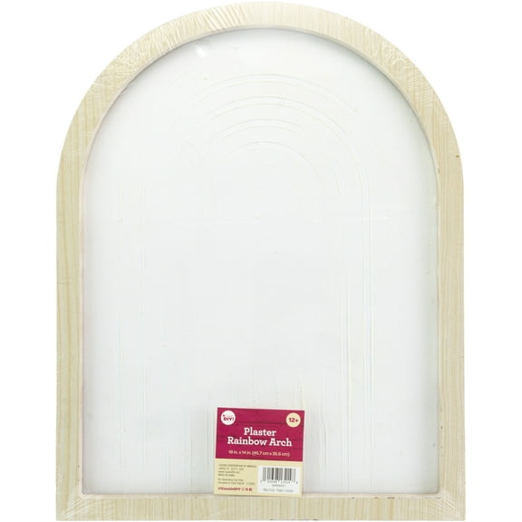 Cousin DIY Framed Plaster Paintable Abstract Art Rainbow Arch