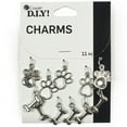 thumbnail image 1 of Cousin DIY Paw Bone Charm, Metal with Silver Finish, Perfect for Adults and Teenagers, 11 Piece, 1 of 2
