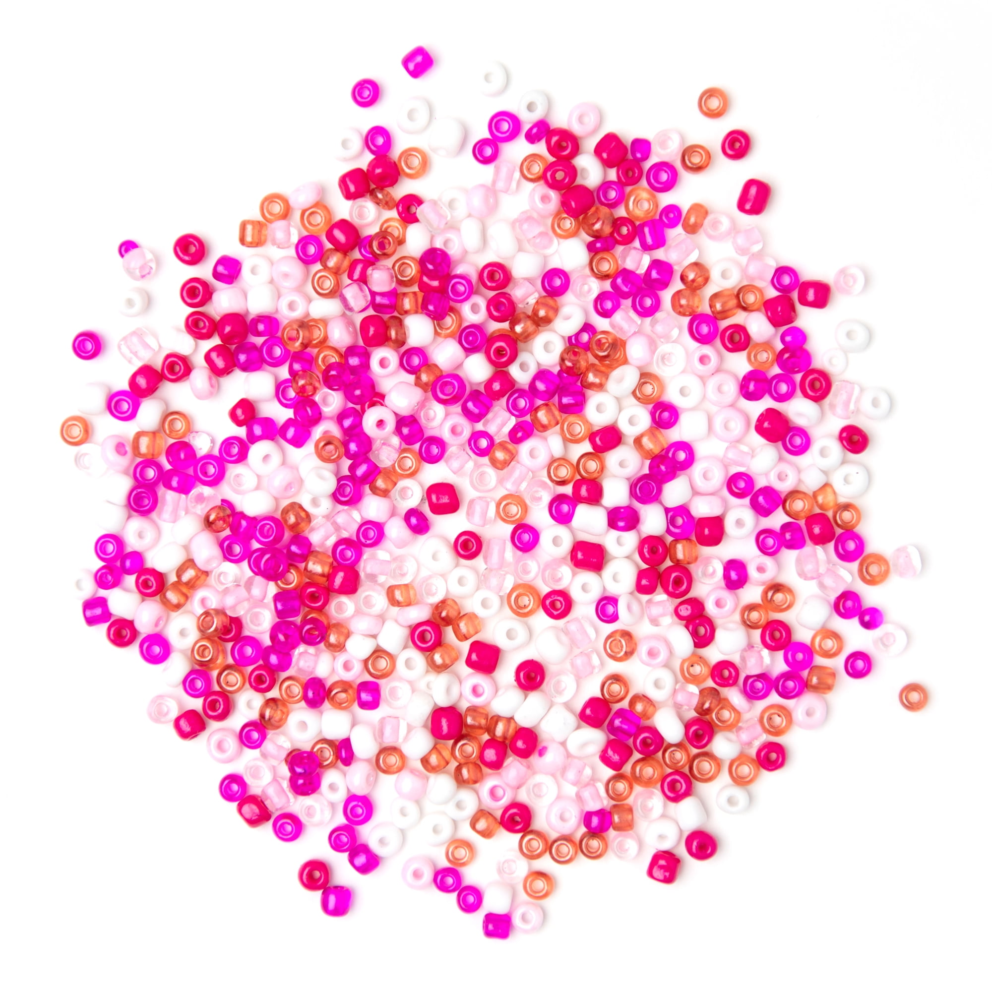 Cousin DIY Pink E-bead Bulk Pack, Multi-color, Adult, Unisex, 100 g, 1000+ Pieces