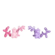 Cousin DIY Pink/Purple Animal Charms-Gummy Bear, Balloon Dog, Dinosaur, 6 Piece, Unisex