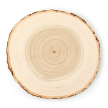 Cousin DIY Poplar 7" Round Rustic Wood Slice with Bark