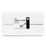 Cousin DIY Rectangular White Paper Gift Boxes, Unisex 6 Piece 8 x 2.15