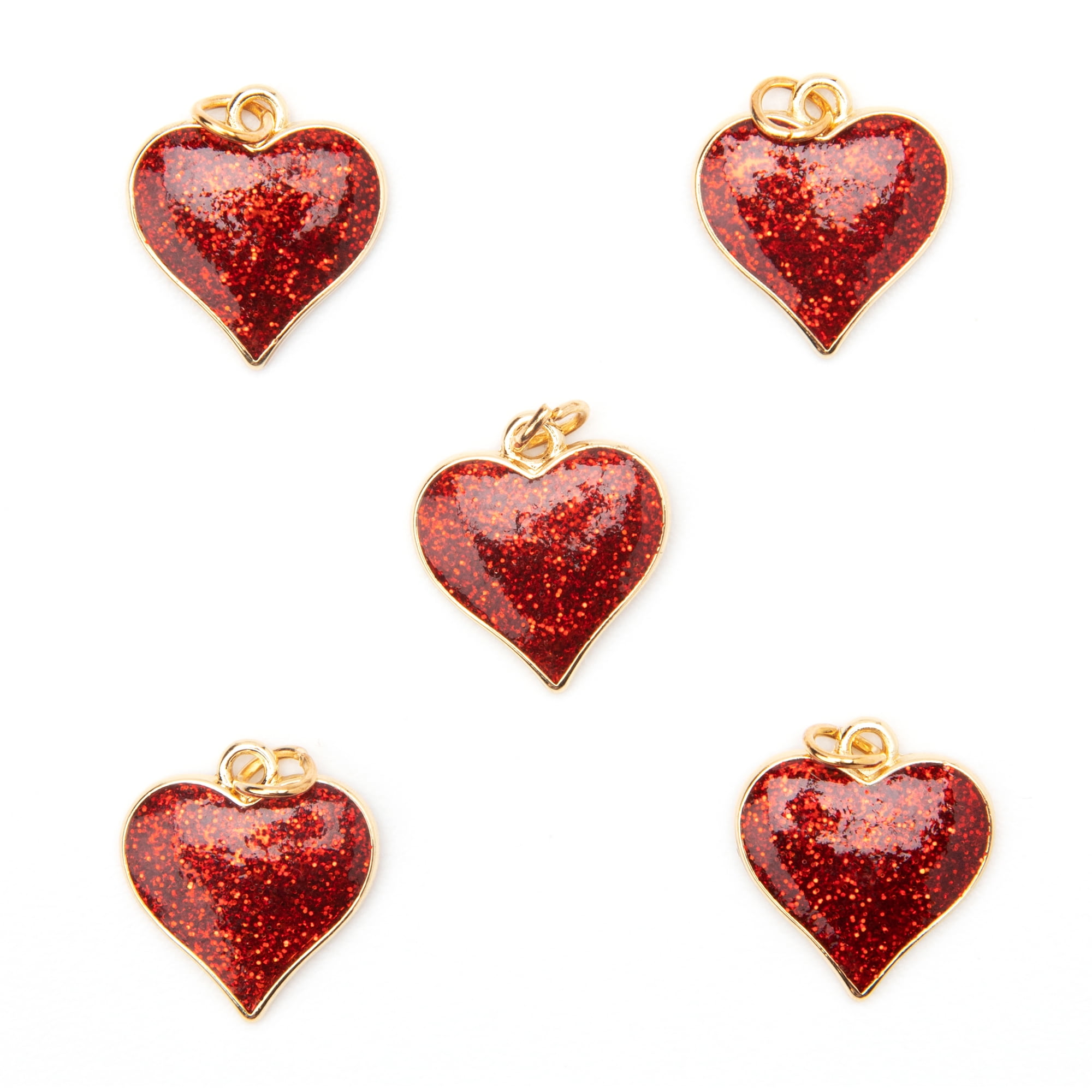 jewelry for women 30 PC Heart Shape Charms Bling Charms For