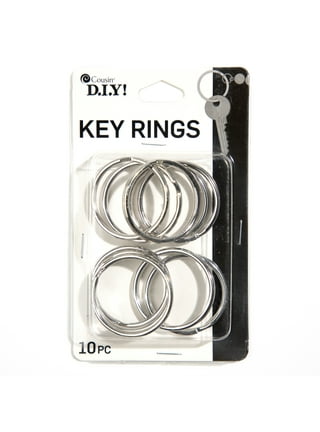 TISUR Oval Titanium Key Rings Bulk, Heavy Duty Quick Release Side Pushing  Split Keyring Keychain,Strong Key Chain Rings