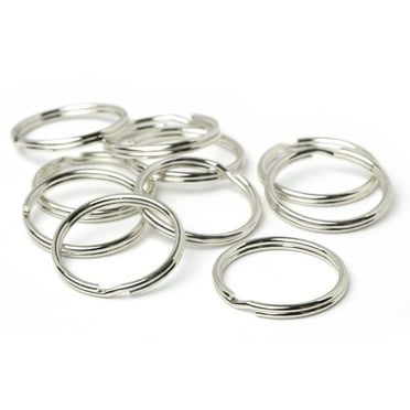 Cousin DIY Silver Key Split Rings for Keychains, Metal, 10 Piece, Model 63800244