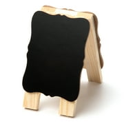 Cousin DIY Small Mini Folding Chalkboard & Dry Erase with Wood Easel, Double Sided, Black MDF