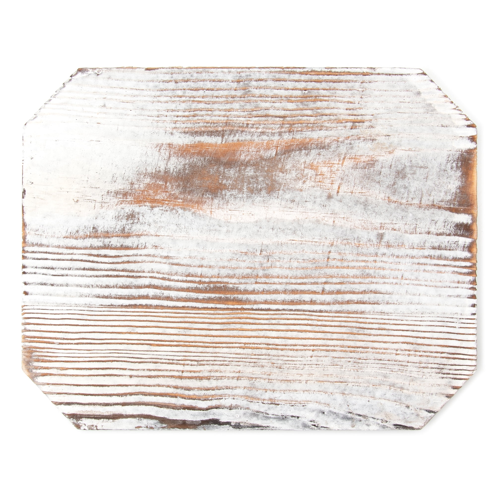 Cousin DIY Small Whitewash Rectangular Wood Plank for Crafts