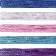 Cousin DIY Pastel Sparkle Stretch Cord, Jewelry Making, Blue/Pink, 5 Piece Roll, 25 yd Roll