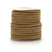 Cousin DIY Suede Jewelry and Beading Cord Roll, Light Brown, 75 ft
