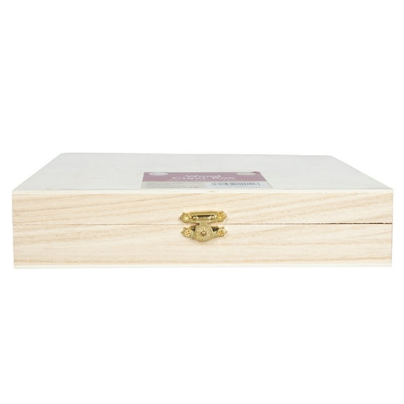 Cousin DIY Unfinished Wood Cigar Box for Crafting 8.54" x 8.15" x 1.73"