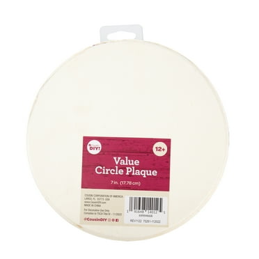 Cousin DIY Unfinished Wood Circle Plaque, 7"D