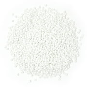 Cousin DIY White Glass E-Bead Bulk Pack, 100g, 1000 Pieces