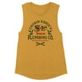 Cousin Eddie's Plumbing Co. Women's Muscle Tank 2XLarge Antique Gold