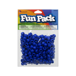 Cousin DIY Fun Pack Acrylic Pony Beads, Red, White & Blue, 700 pcs 