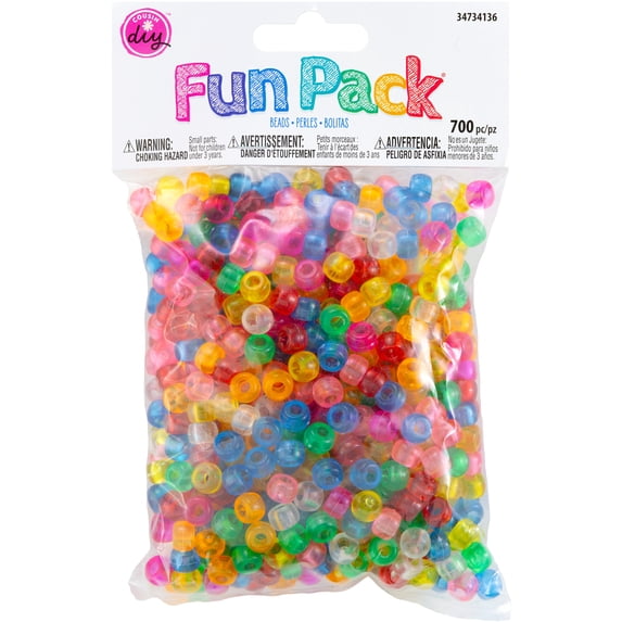 Cousin Fun Pack Acrylic Pony Beads, 700pk