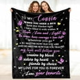thumbnail image 1 of Cousin Gifts - Cousin Birthday Gifts for Women - Funny Birthday Gifts for Cousin Female, Birthday Gifts for Women Ideas, to My Cousin Birthday Gifts, Throw Blanket Gifts on Christmas, 60"x80", 1 of 6