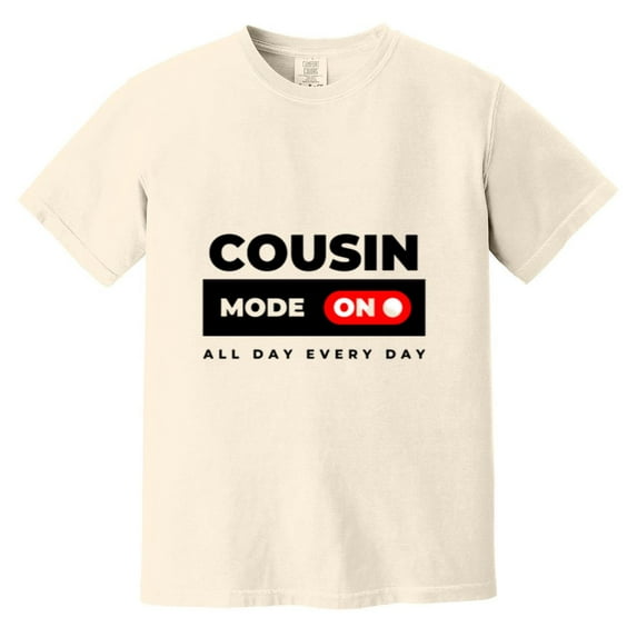 Cousin Mode On Funny Family Reunion Vacation Matching Comfort Color T-Shirt, Unisex, up to size 4XL