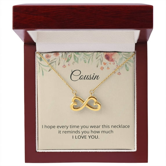 Cousin Necklace Cousin Birthday Gift Reminds You I Love You Cousin Christmas Gift for Her Heart Love Pendant