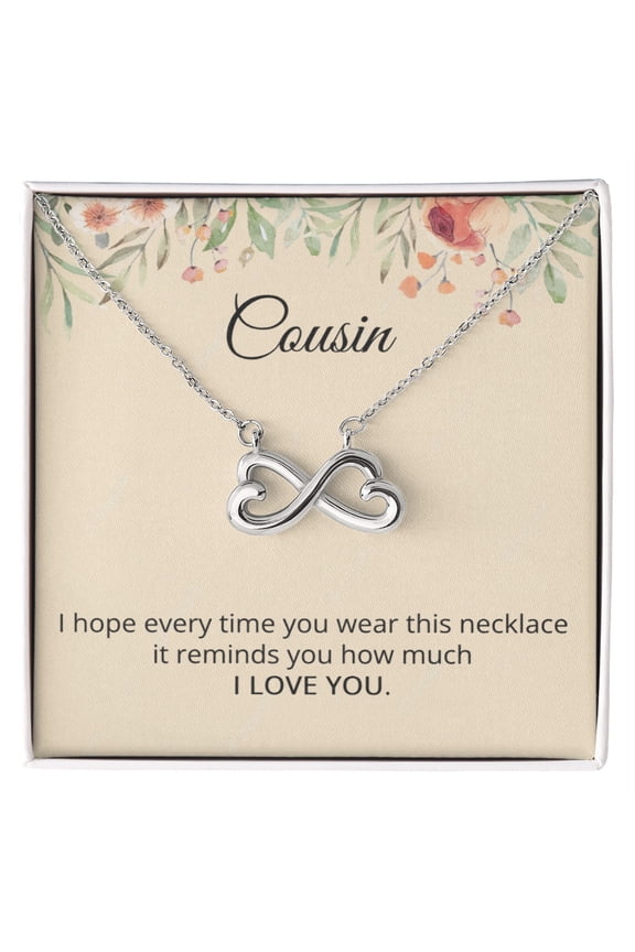 Cousin Necklace Cousin Birthday Gift Reminds You I Love You Cousin Christmas Gift for Her Heart Love Pendant
