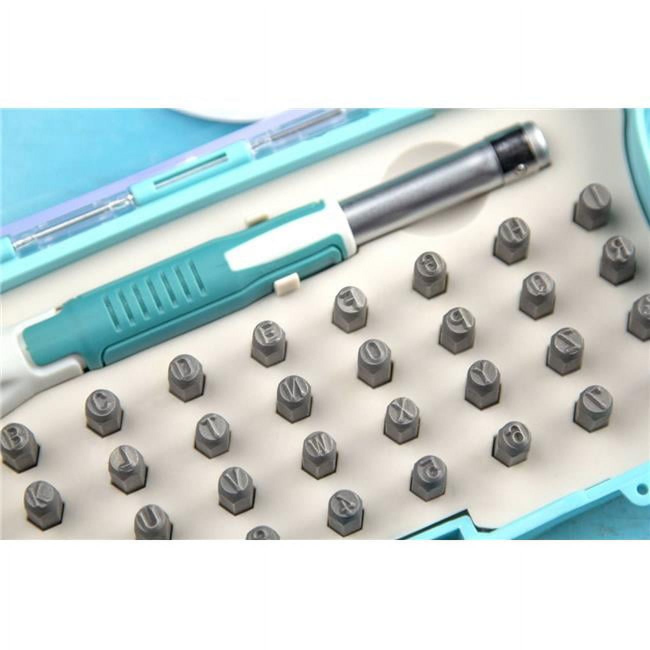 Cousin Stamp & Go Metal Stamping Tool Kit, Silver and Teal 