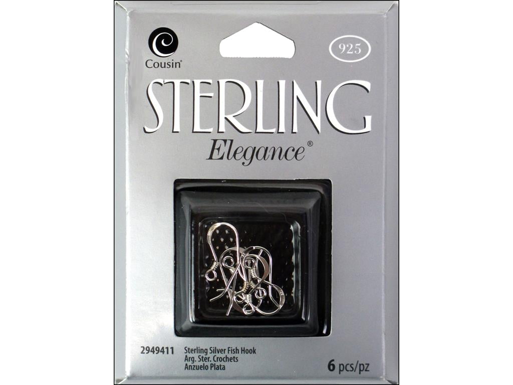Cousin Silver Elegance 3/4 Fishhook Earring 6PK Sterling Silver