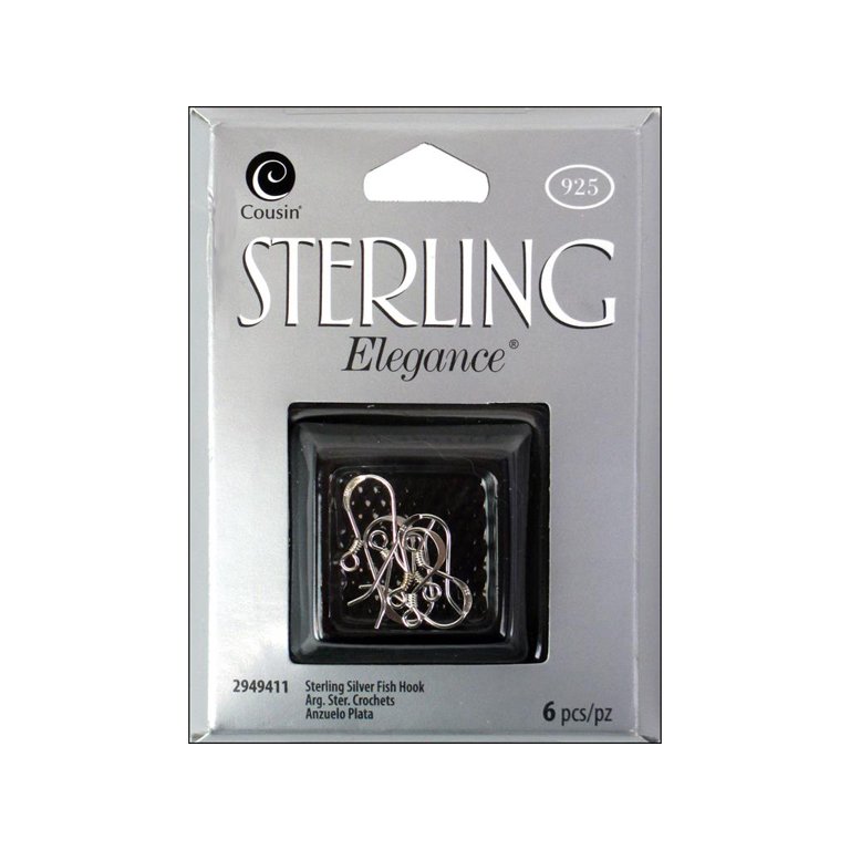 cousin fish hook Cousin Sterling Elegance Fish Hook 6pc
