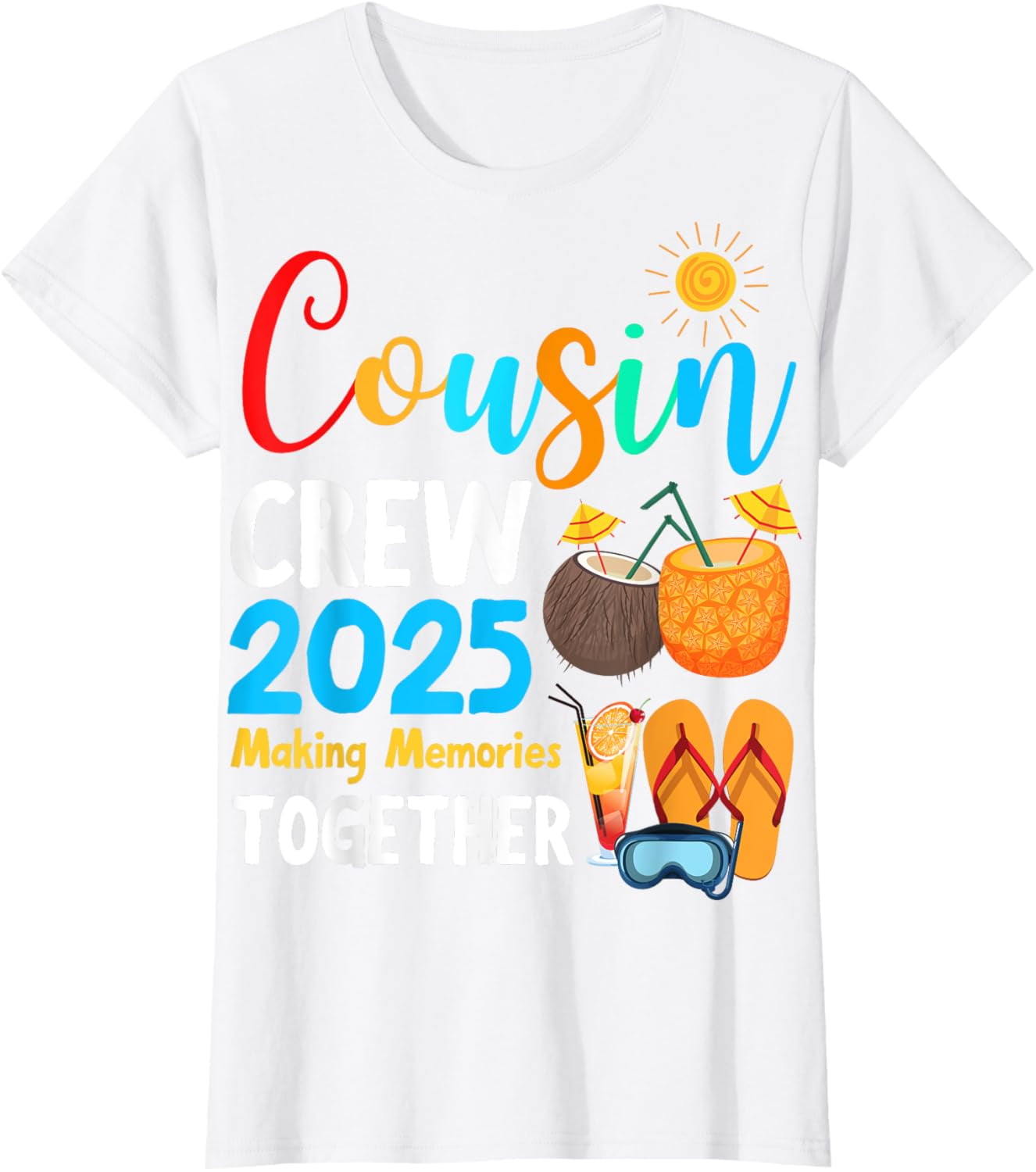 Cousin crew 2025 Summer Vacation Beach Family Trips Party TShirt