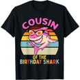 thumbnail image 1 of Cousin of the Shark Birthday Girls Matching Family T-Shirt, 1 of 3