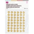 thumbnail image 1 of CousinDIY Acrylic Adhesive Gems 10mm-Gold, 1 of 5