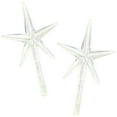 thumbnail image 1 of Ceramic Christmas Tree Stars, 2pc, Clear (40000459), 1 of 2