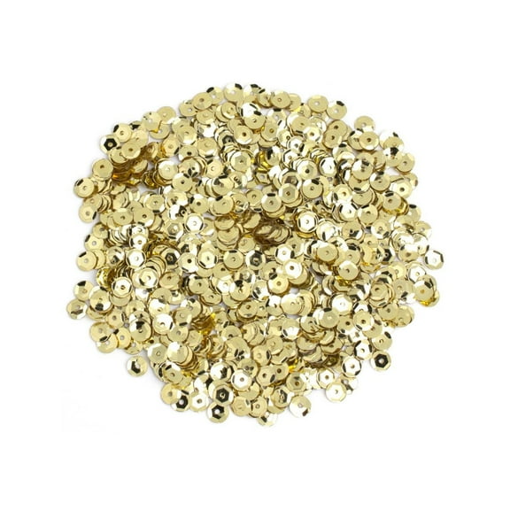 CousinDIY Cupped Sequins-Gold, 5mm 800/Pkg
