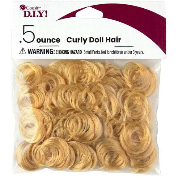 CousinDIY Curly Doll Hair .5oz-Strawberry Blonde